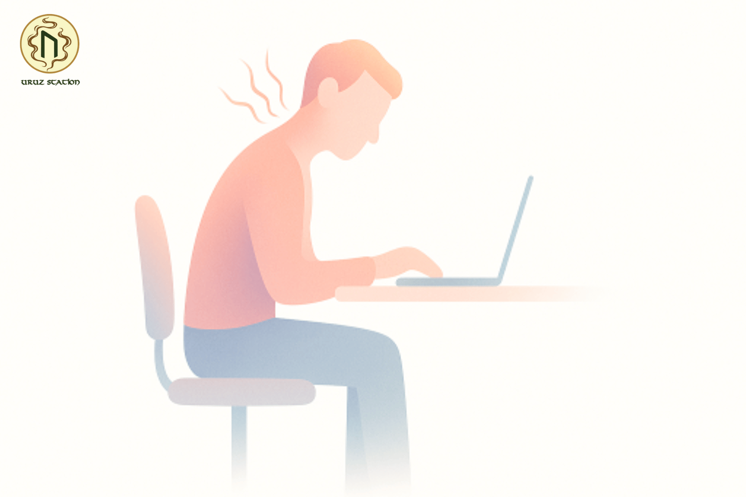 Cơ thể căng cứng, mệt mỏi vì phải ngồi làm việc liên tục