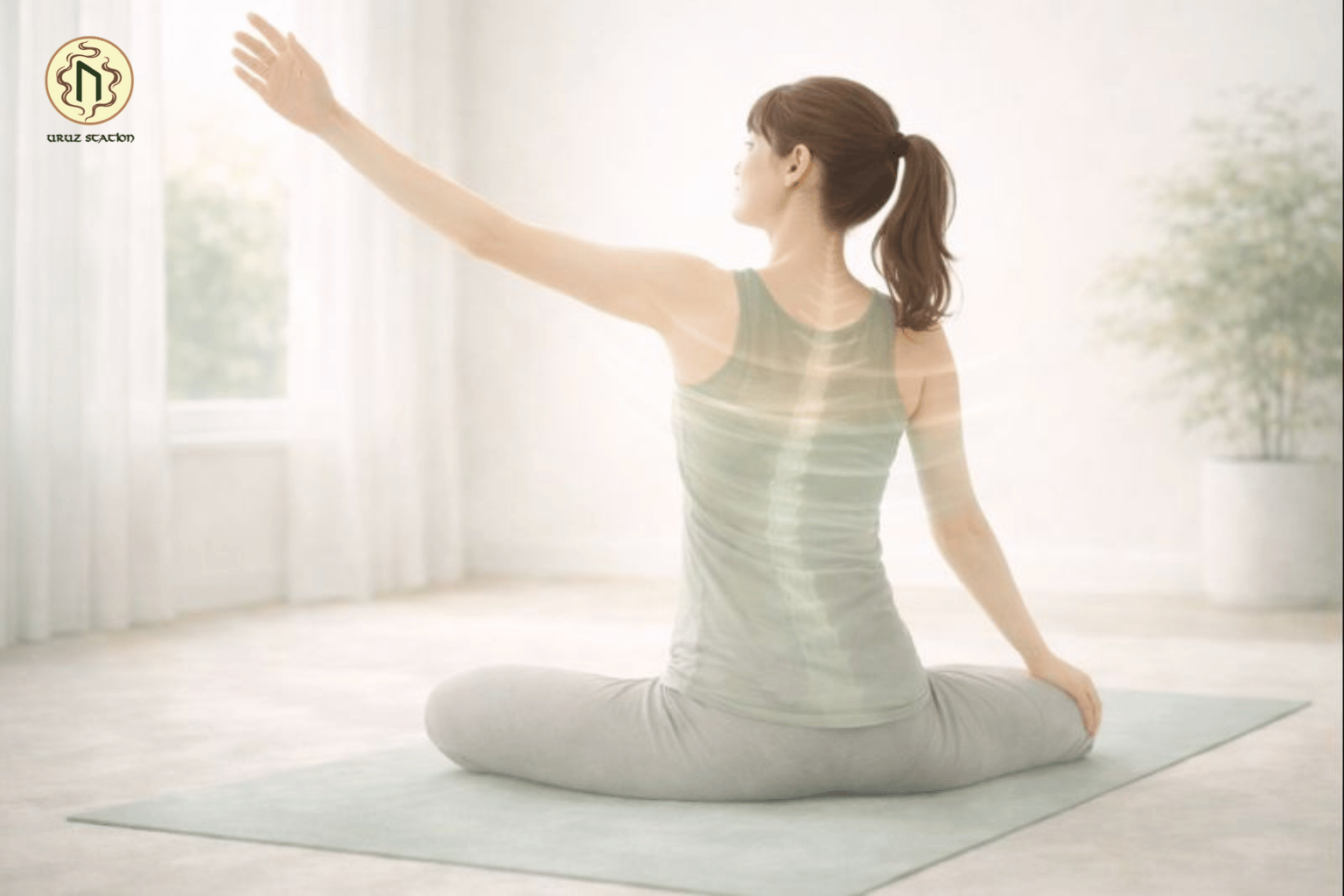 Chuyển động yoga nhẹ giúp năng lượng lưu thông