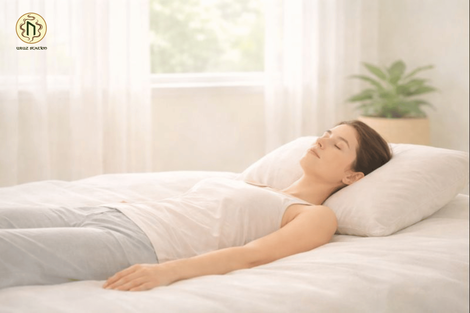 Nằm thư giãn kết hợp thở chậm vài phút như một cách để "reset"