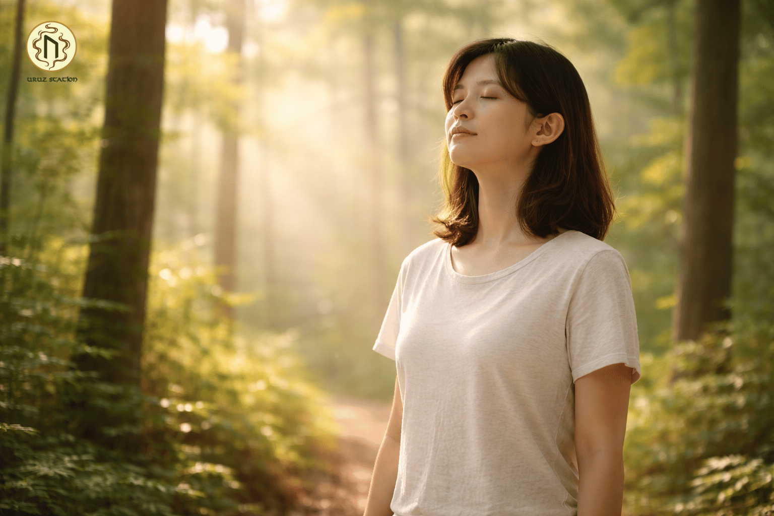 Hơi thở sâu trong rừng giúp kích hoạt phục hồi tinh thần tự nhiên.