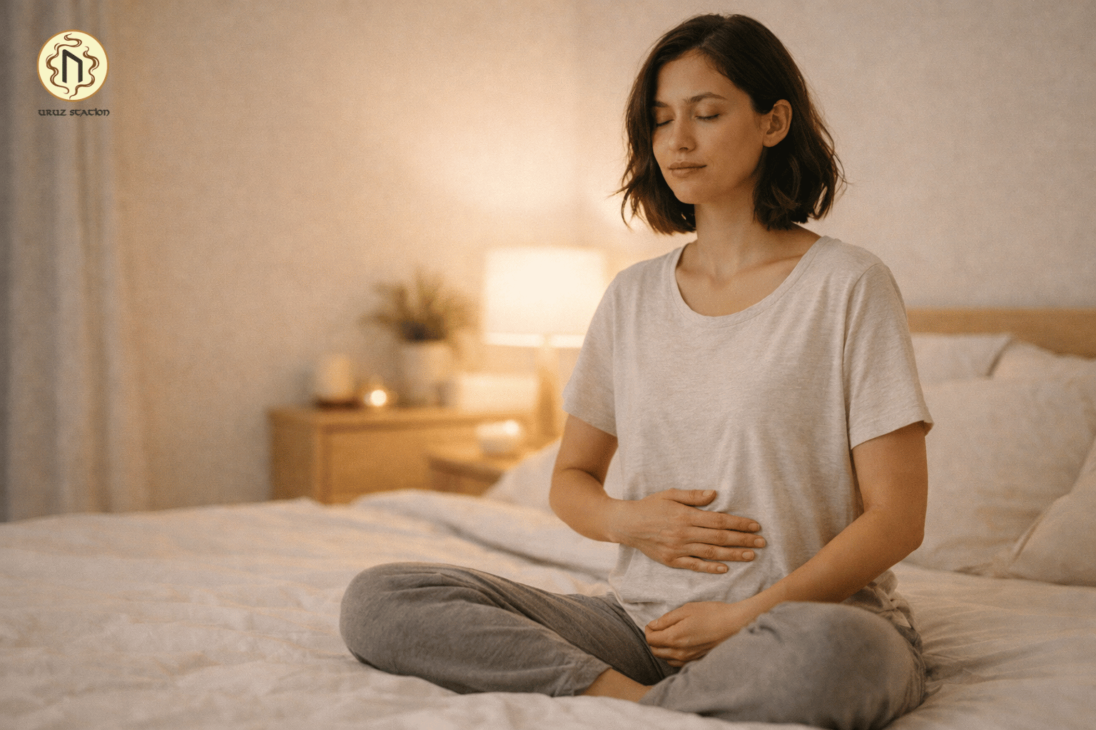 Thở ra dài hơn một chút để hệ thần kinh bắt đầu hiểu rằng "mình đang an toàn"