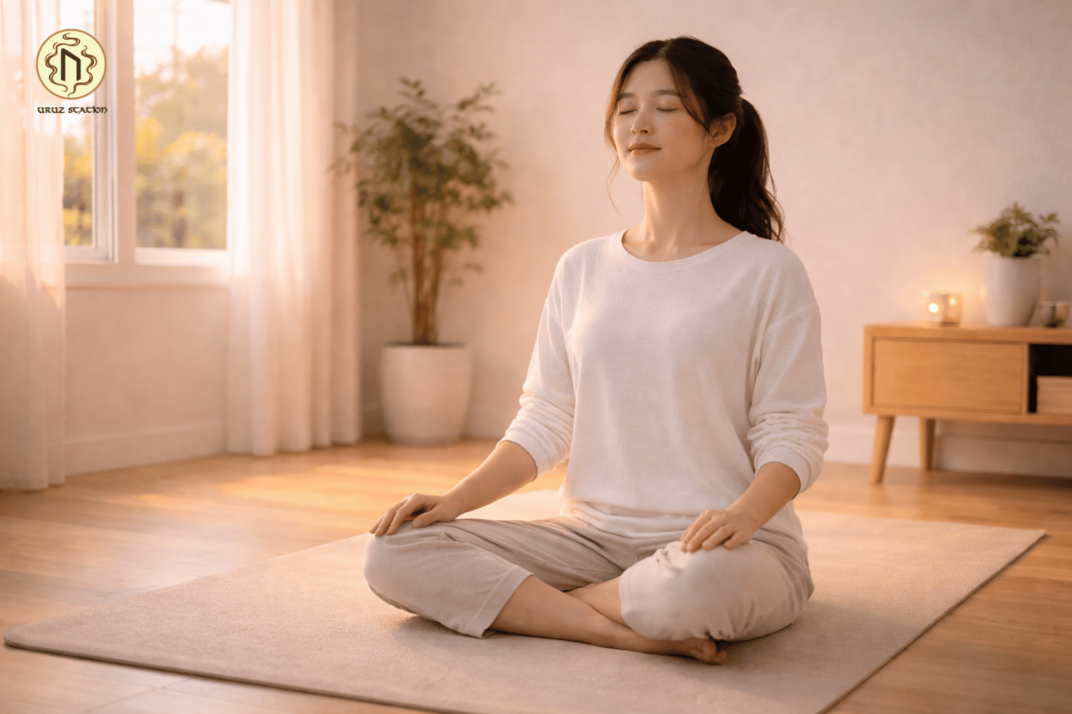 Thiền buổi tối là một phần quan trọng của evening ritual, giúp làm dịu hệ thần kinh và đưa cơ thể vào trạng thái thư giãn trước khi ngủ.