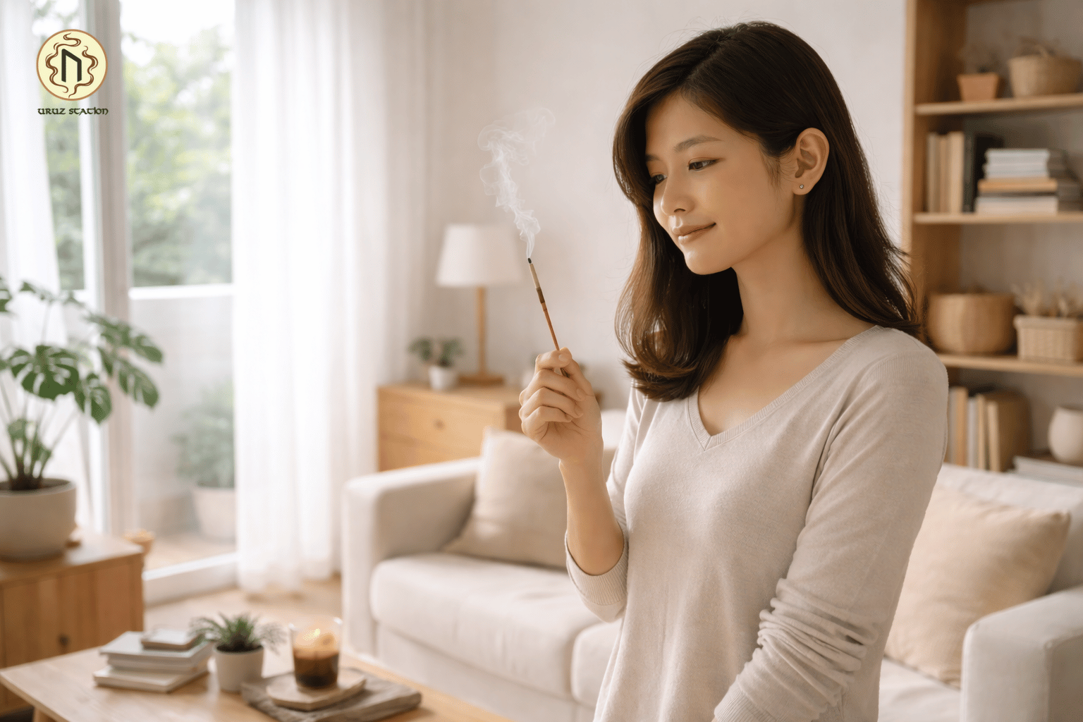 Thực hành thanh tẩy không gian bằng ánh sáng, hương tự nhiên và ý định tích cực giúp làm sạch phong thủy và dọn dẹp năng lượng tiêu cực