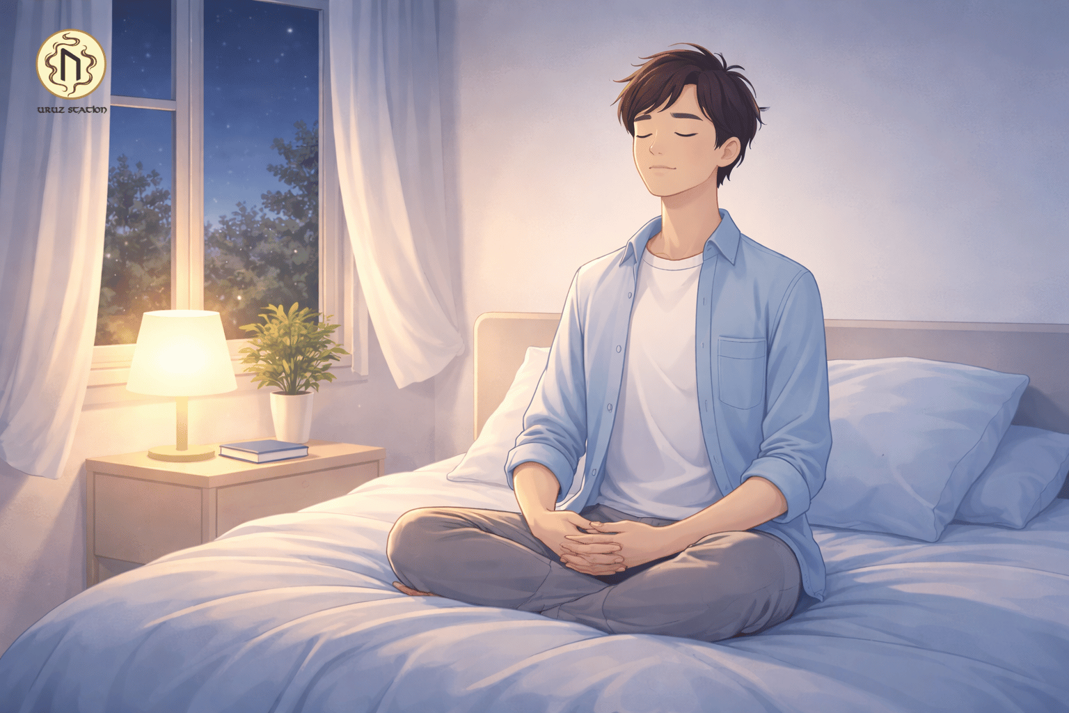 Chỉ cần vài phút ngồi yên và chú ý vào hơi thở trước khi ngủ cũng có thể giúp tâm trí dần ổn định, tạo điều kiện cho trạng thái thư giãn xuất hiện.