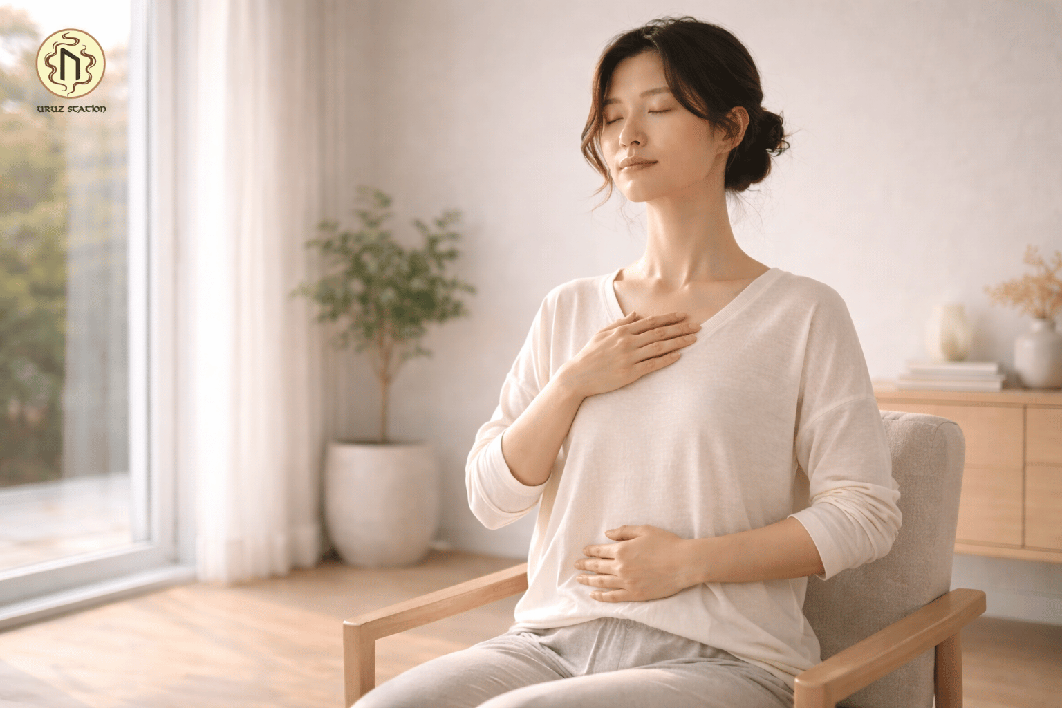 Thở chậm và sâu giúp điều hòa hệ thần kinh, đưa tâm trí về trạng thái an toàn và xây dựng bình an nội tâm bền vững